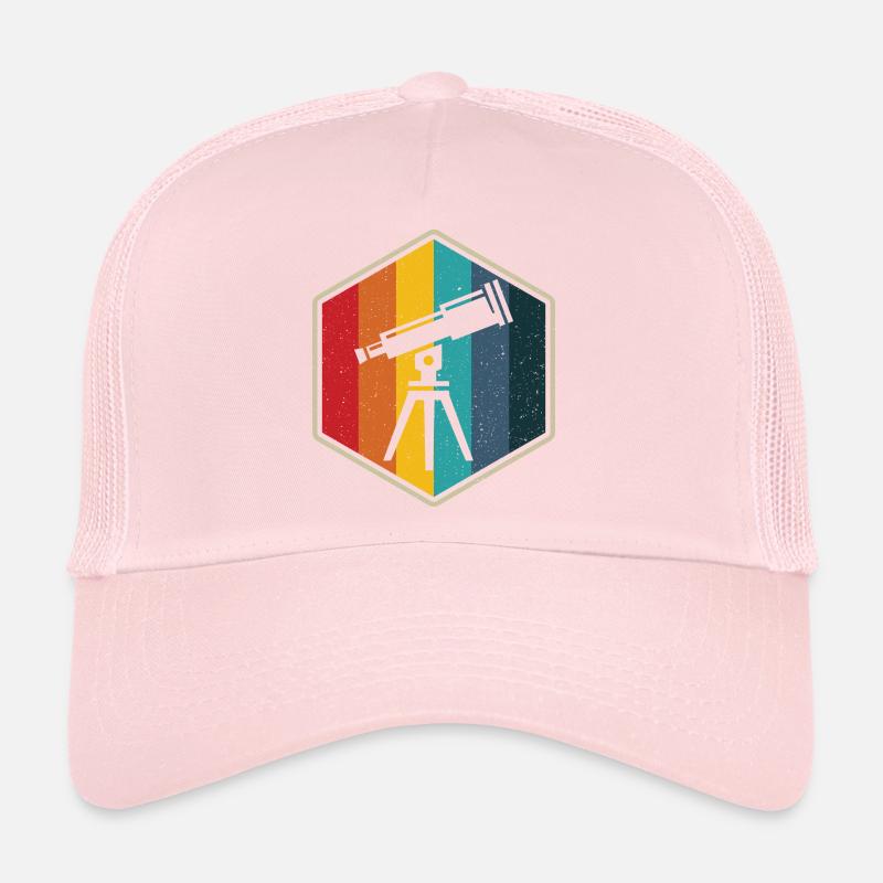 Télescope rétro hexagone astro photographe Casquette trucker 