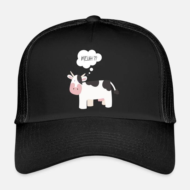 Gift humor - Cow that makes Meuh Trucker Cap