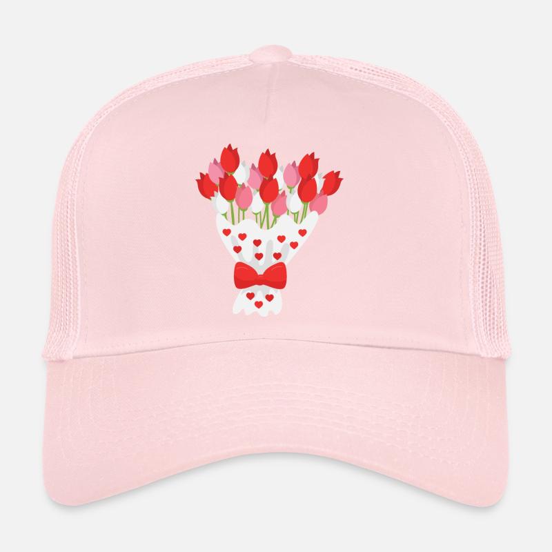 Bouquet de fleurs Casquette trucker 