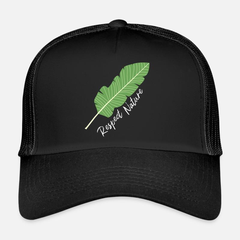 Nature conservation plants gift floral trendy - Trucker Cap - black/black