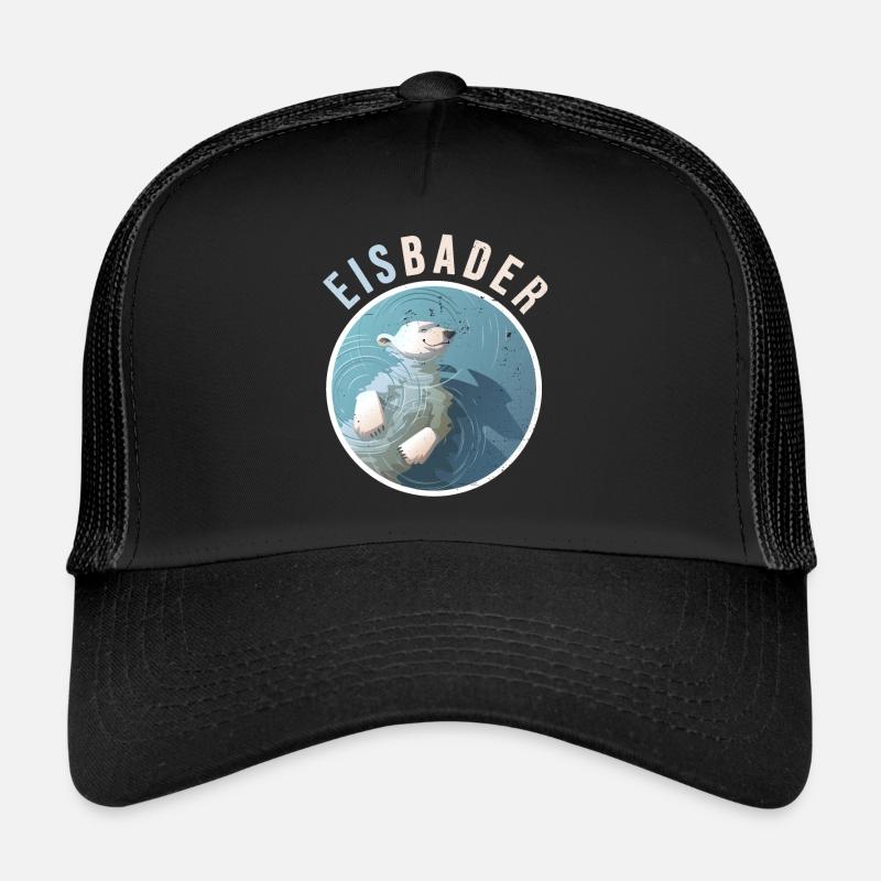 winterbader eisbär eisbader eau froide froide arktis Casquette trucker 