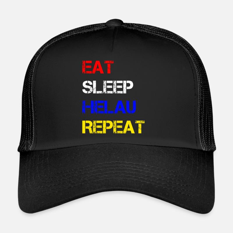 MANGER DORMIR HELAU RÉPÉTER | Carnaval Casquette trucker 