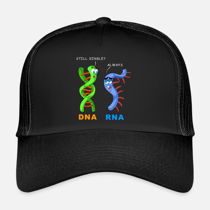 DNA RNA still single - Trucker Cap - black/black