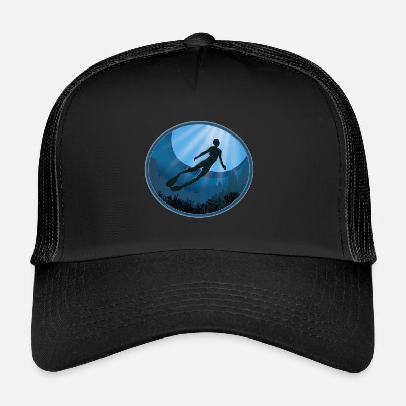 Freedive L’océan appelle Free Diver Casquette trucker 