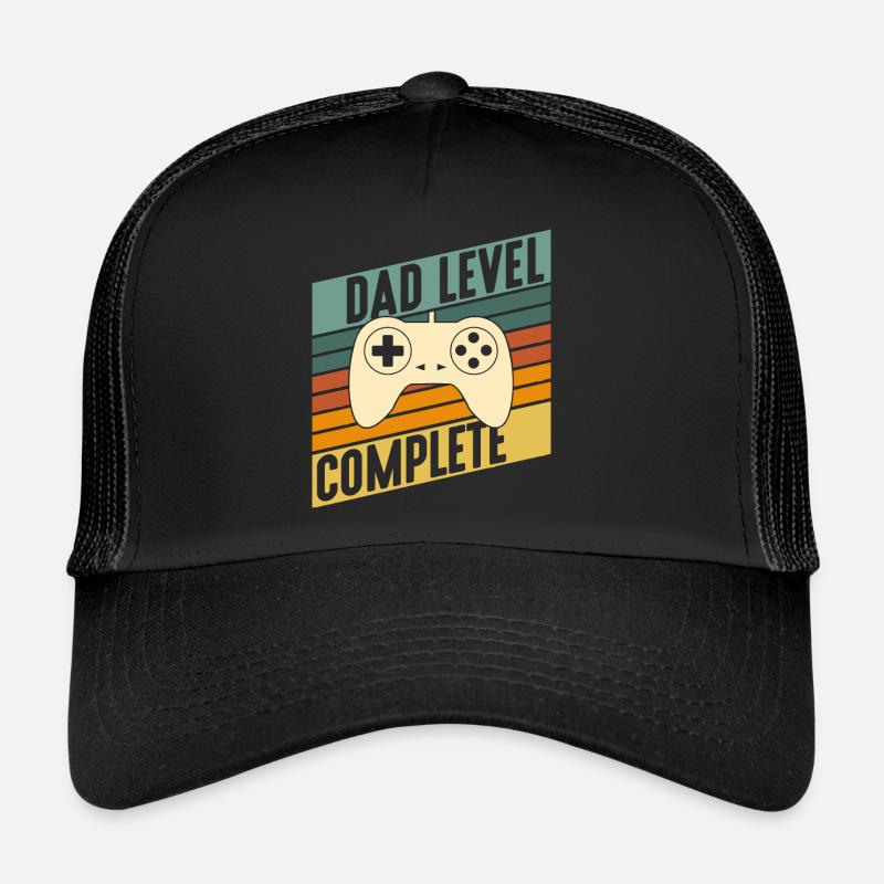 Papa niveau complet Gaming Père Bébé Enceinte Casquette trucker 