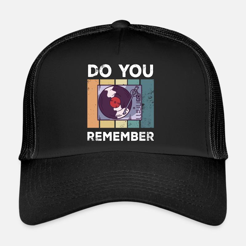 Lecteur de disques rétro vintage vinyle Casquette trucker 