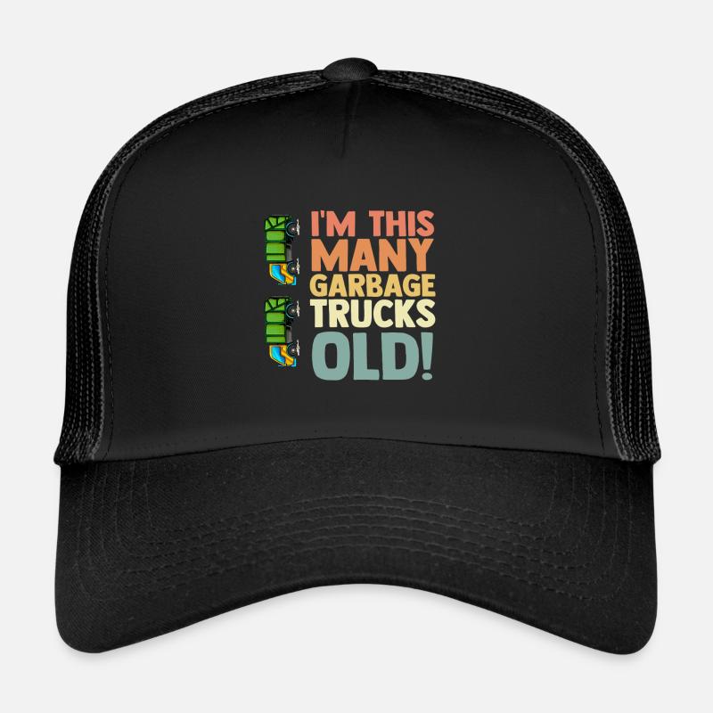 Garbage Truck Garbage Man 4th Birthday Recycling Garbage Trucker Cap