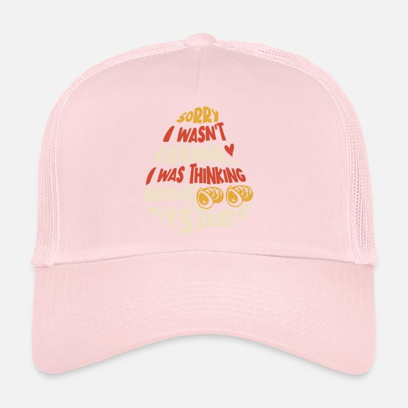 Denken Sie an Austern, Meeresfrüchte, Animal & Trucker Cap