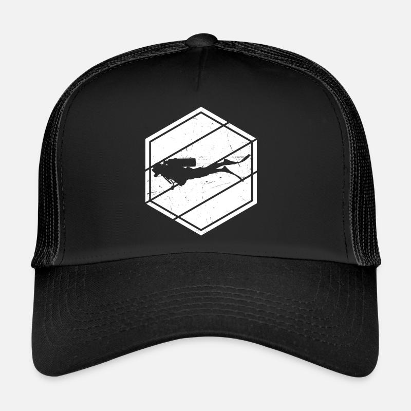 Plongée sous-marine Plongeur plongeur Plongeurs sous-marins Casquette trucker 