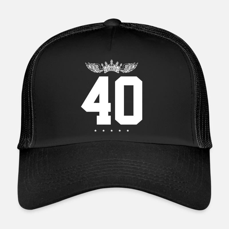 40 Zahl Krone Trucker Cap