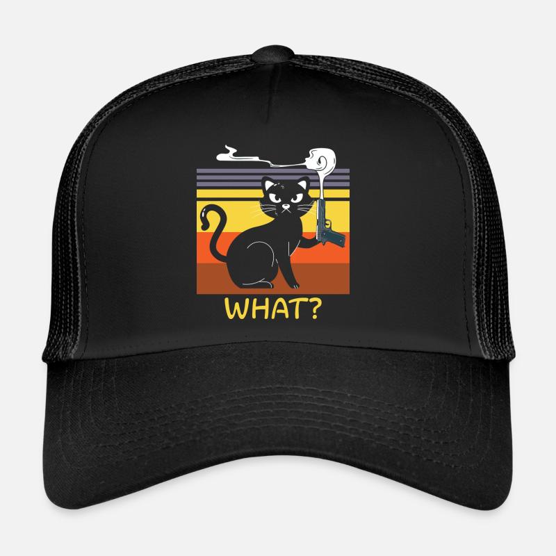 Sorcière chat d’Halloween Casquette trucker 