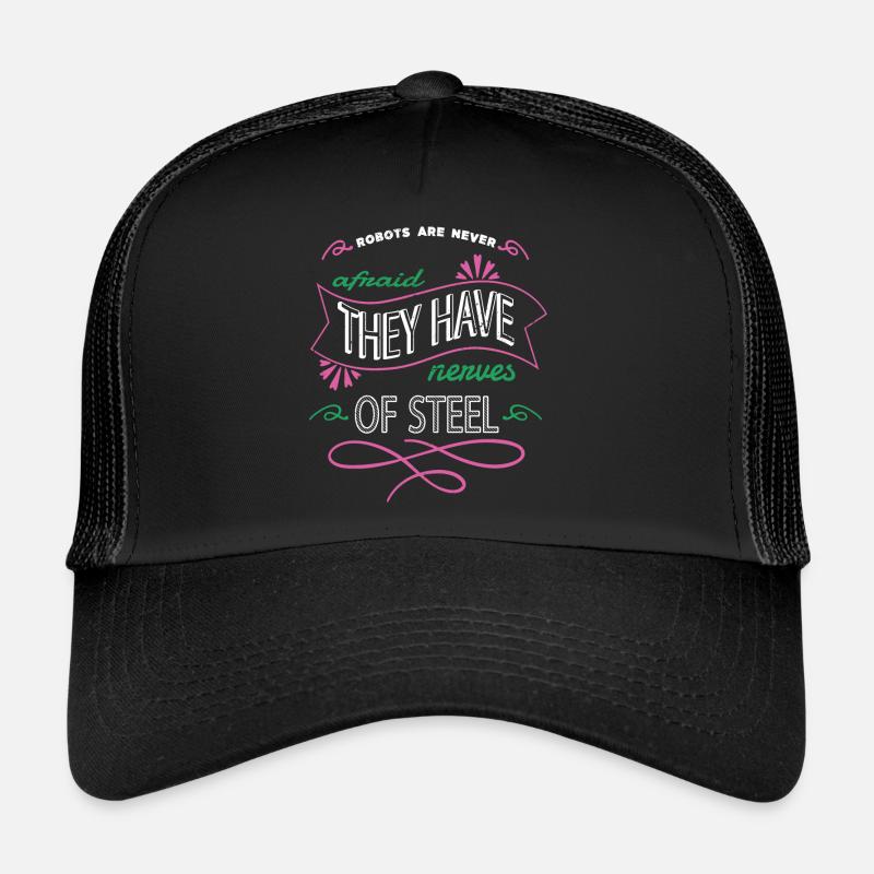 job christmas happy robot engineering cool Trucker Cap