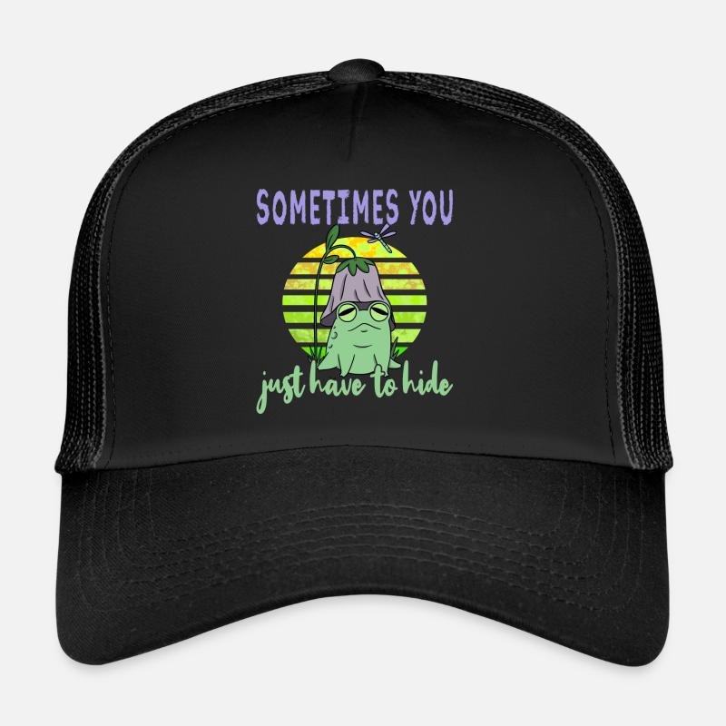 Depressionen Depression Frosch Trucker Cap