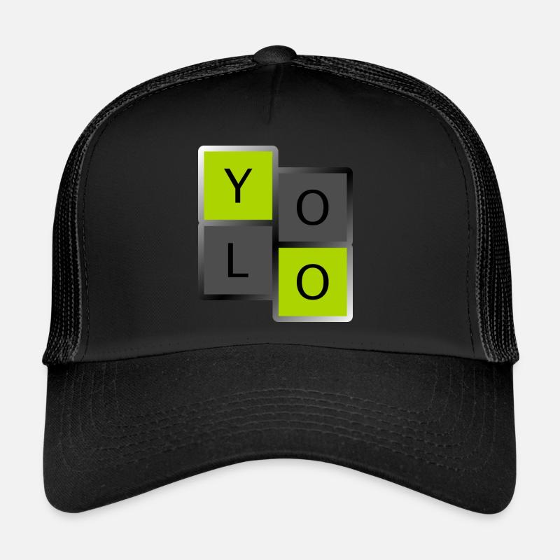 YOLO - Trucker Cap - black/black
