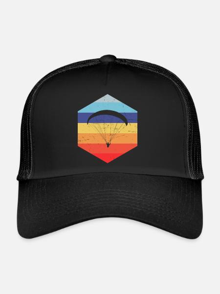 Parapente Parapente Parapente - Casquette trucker  - noir/noir - Devant