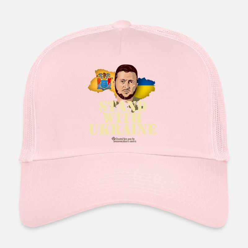 Ukraine New Jersey Drapeaux Zelenskyj Casquette trucker 