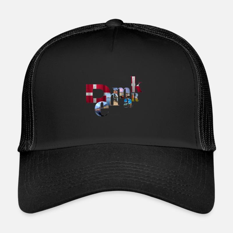 Danemark - Casquette trucker  - noir/noir