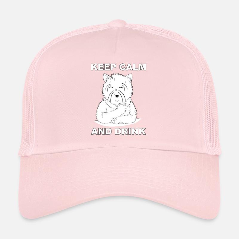 Keep Calm and Drink (conception amusante pour chats) Casquette trucker 