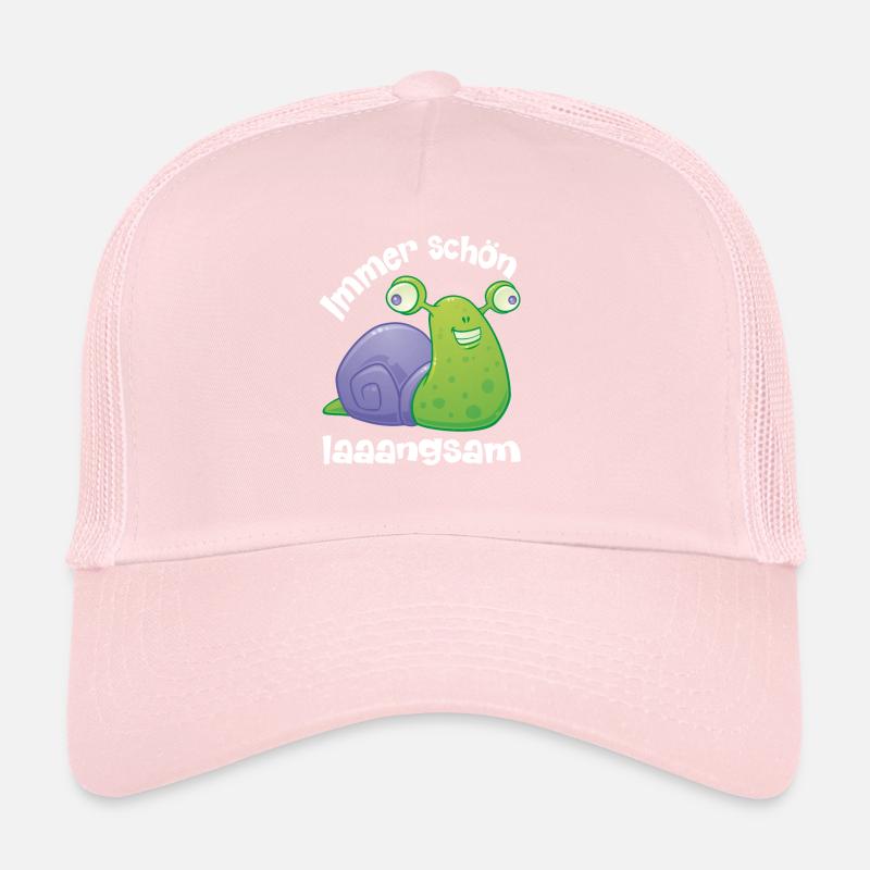 immer schoen langsam mit lustiger Schnecke Trucker Cap