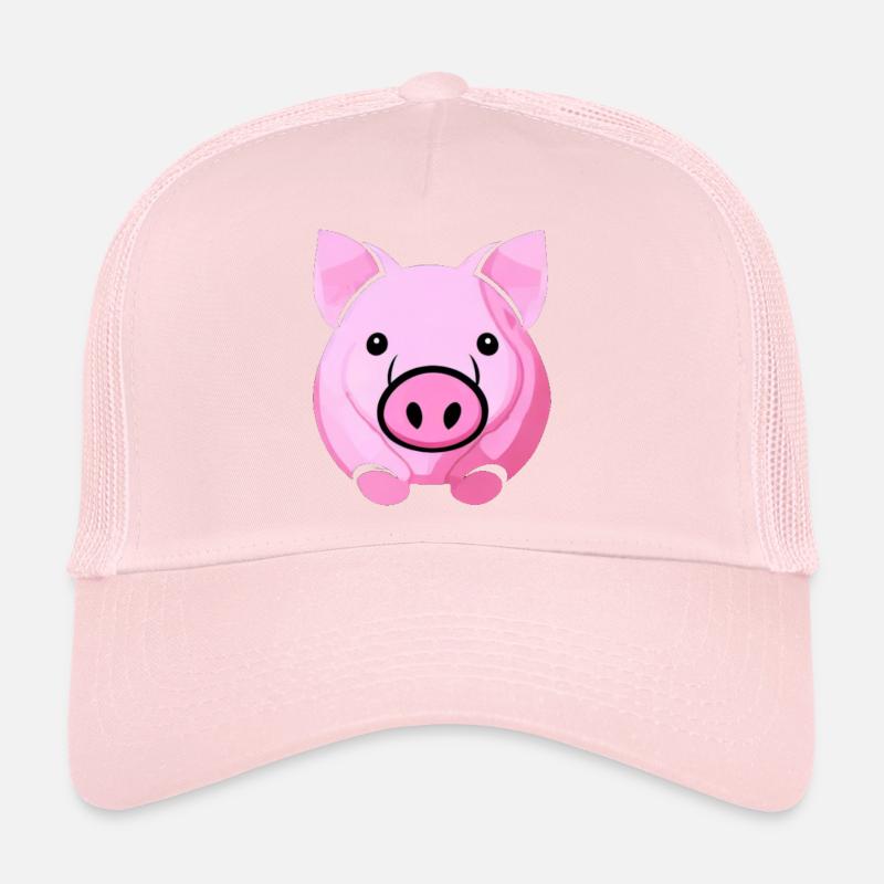 Cochon mignon Cochons Kawaii Animal 7 Casquette trucker 