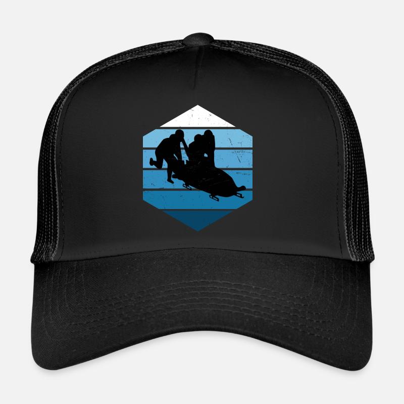 Bobsleigh Femmes Bobsleigh Piste Bobsleigh Ride Casquette trucker 