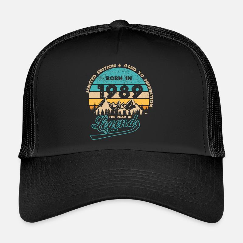 Legenden 1989 - Trucker Cap - Schwarz/Schwarz