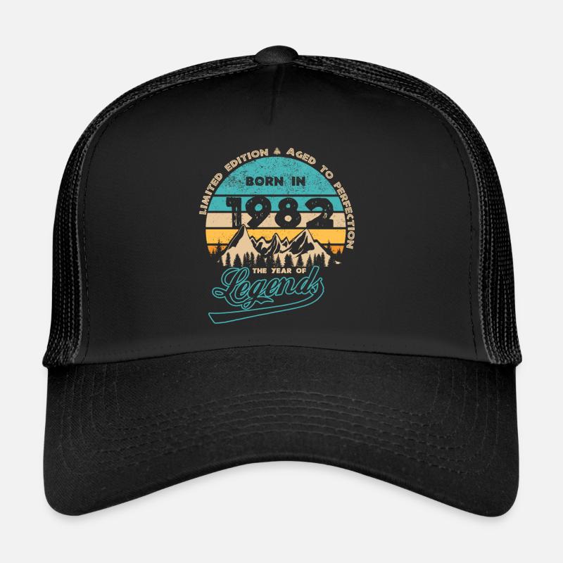 Légendes 1982 - Casquette trucker  - noir/noir