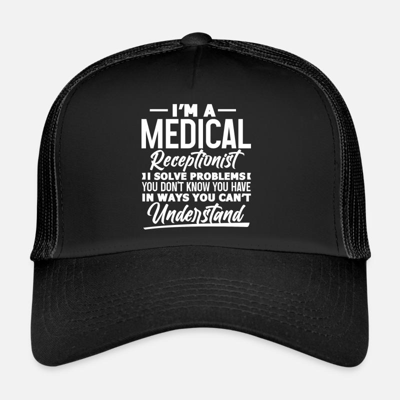 Employé de la réception du résolveur de problèmes de l’hôpital Casquette trucker 