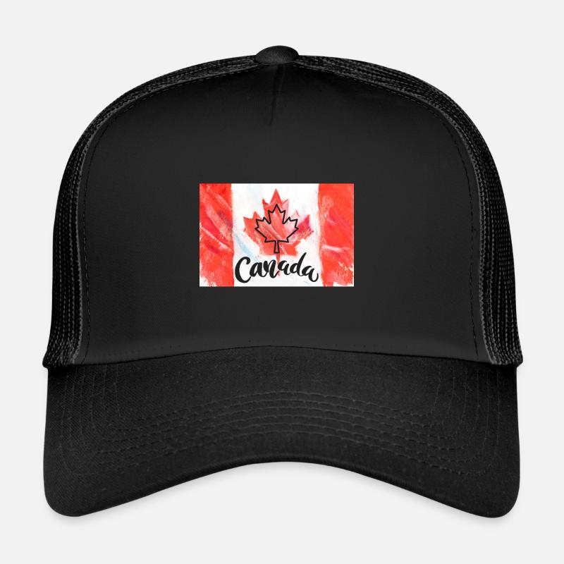 Canada, feuille d’érable. Casquette trucker 