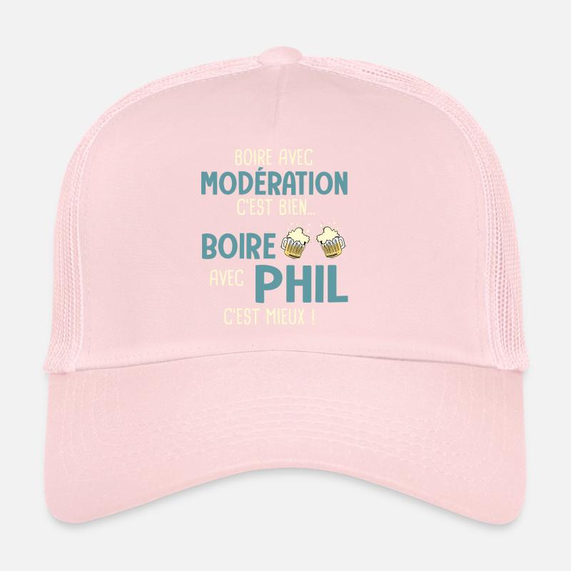 phiilippe modération boire avec phil c'est mieux Casquette trucker 