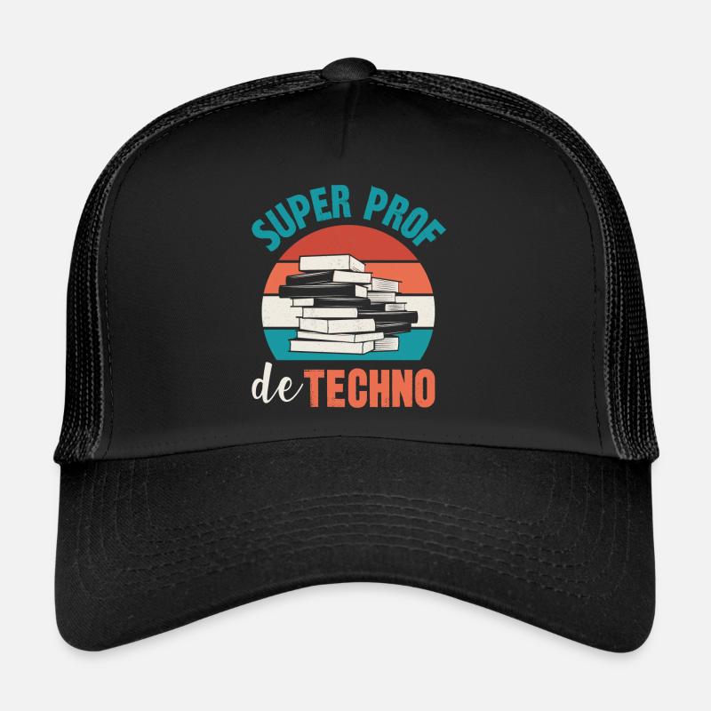 super prof de techno Casquette trucker 