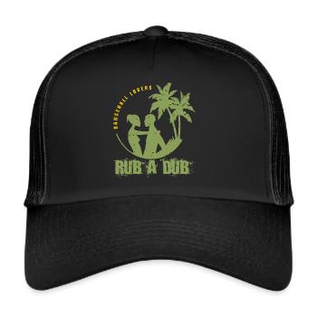 Rub a Dub - Amateurs de dancehall - Casquette trucker  - noir/noir - Devant