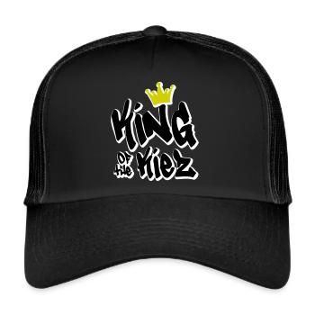 King of the Kiez - Krone Hamburg Berlin Hanseatic City - Trucker Cap - black/black - Front