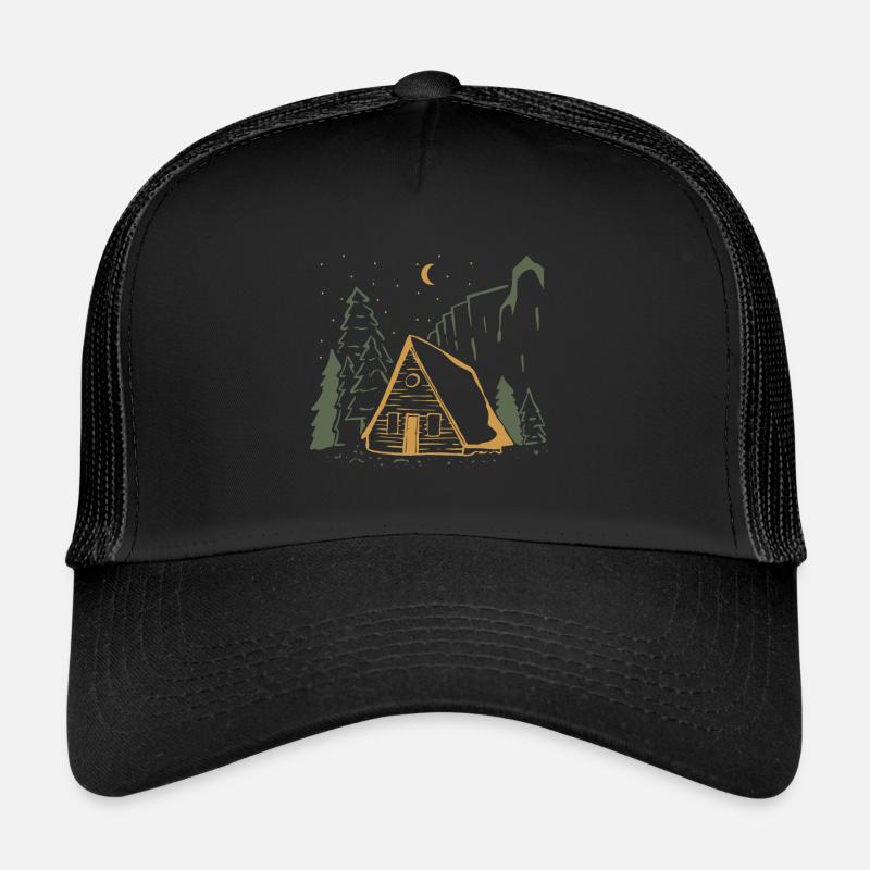 Zelten - Trucker Cap - Schwarz/Schwarz