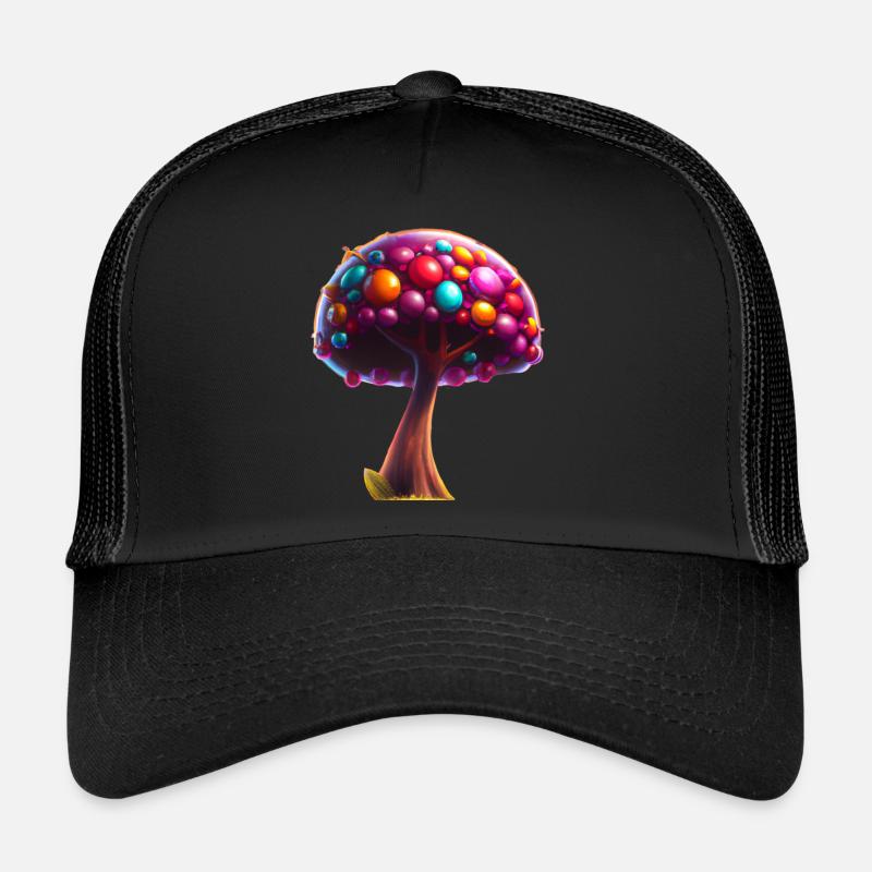 Süßigkeiten Baum - Trucker Cap - Schwarz/Schwarz