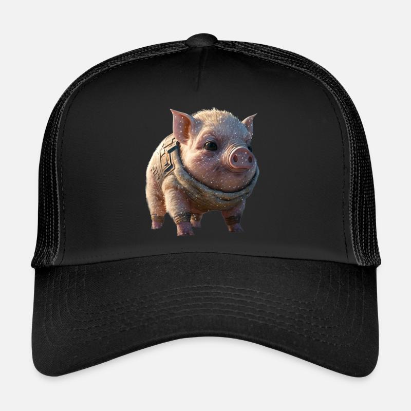 Sweet Space Pig - Trucker Cap - black/black