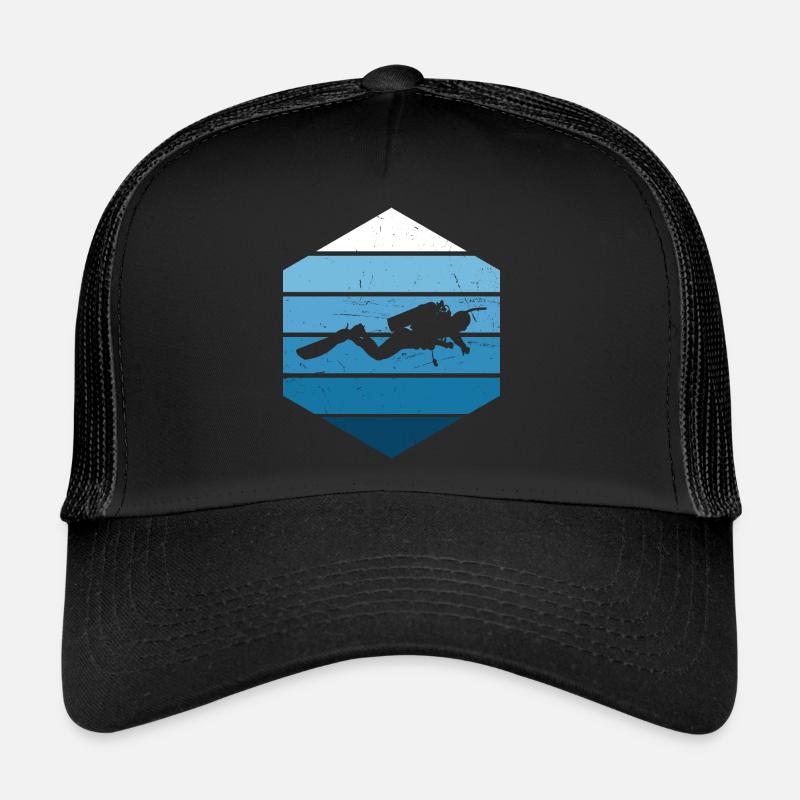 Plongée sous-marine Plongeur Plongeur sous-marin Plongeur Casquette trucker 