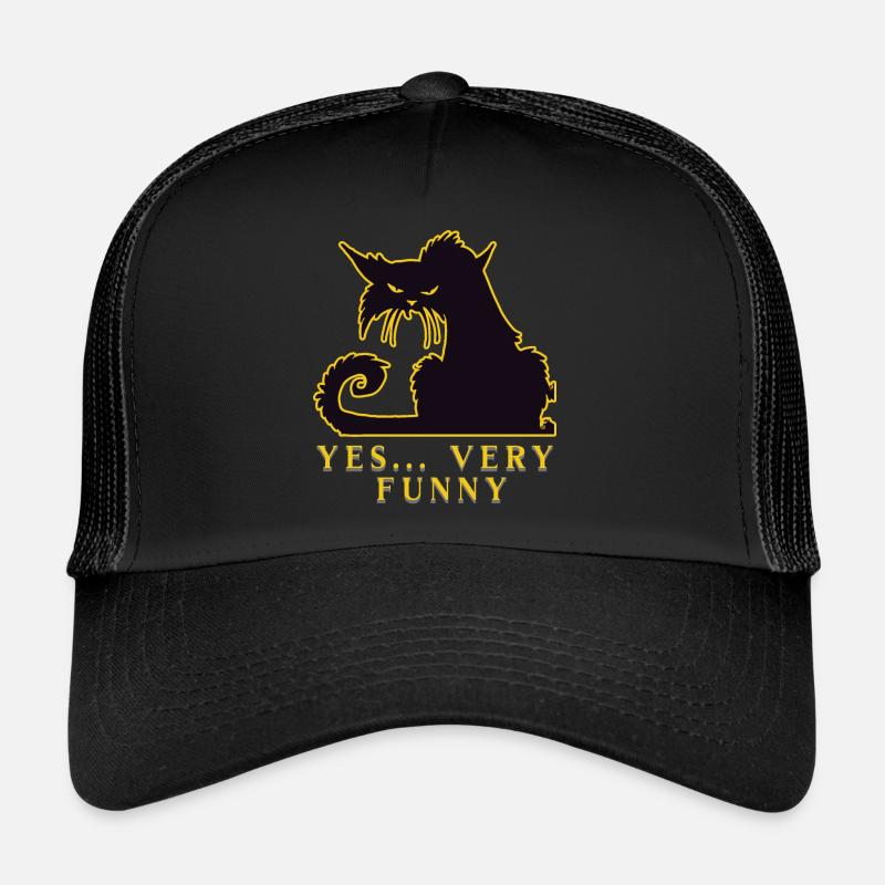 Chat - Oui très drôle - Bored Mietze Casquette trucker 
