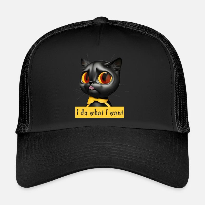 IdoWhatIwant Katze Trucker Cap