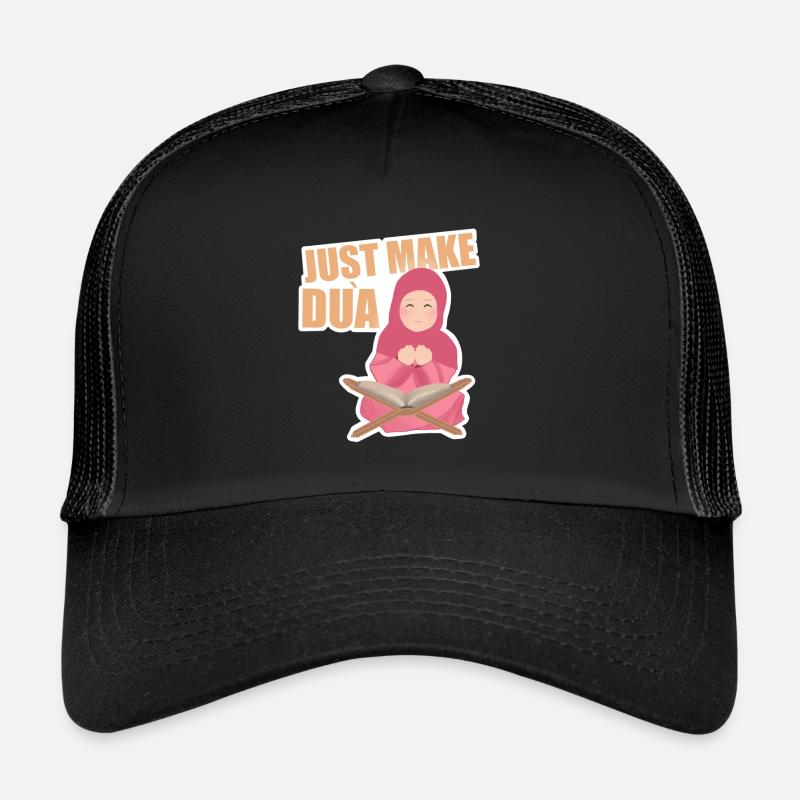 Just Make Dua - Trucker Cap - Schwarz/Schwarz