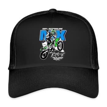 Moto Cross - Motocross - Supercross - Trucker Cap - black/black - Front
