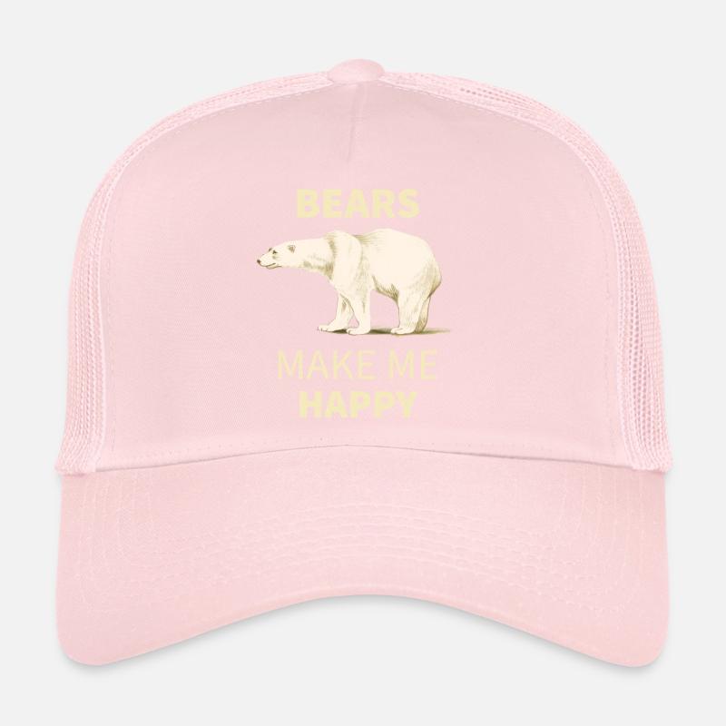 Bears make me happy polar bear Trucker Cap
