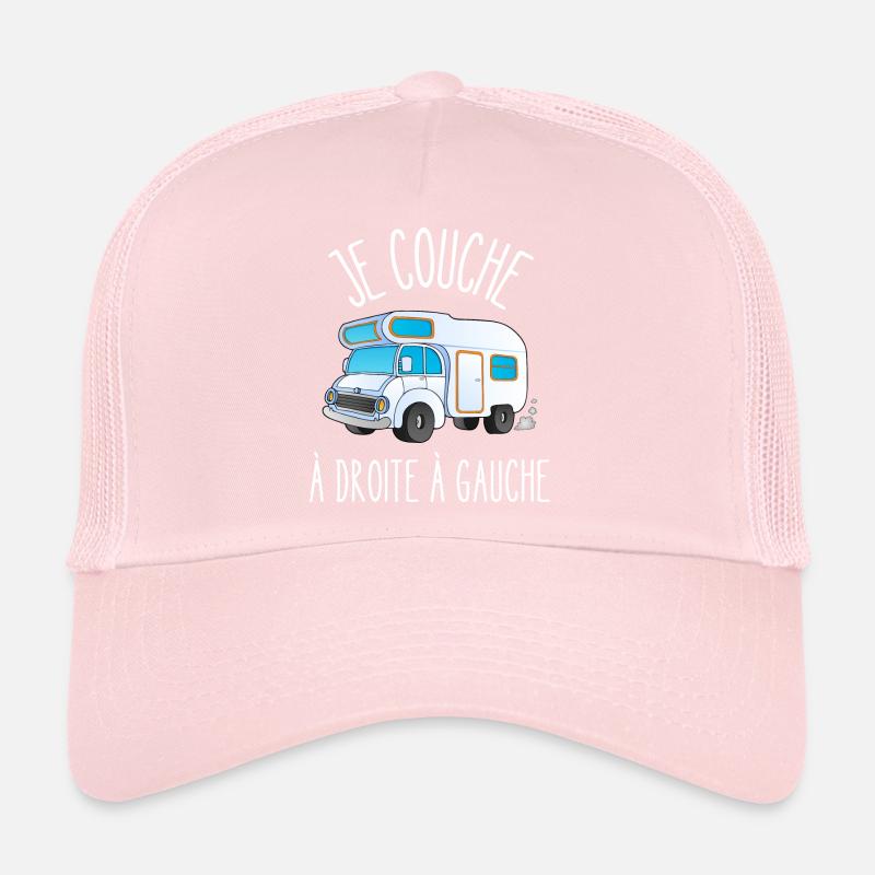 je couche à droite à gauche Casquette trucker 