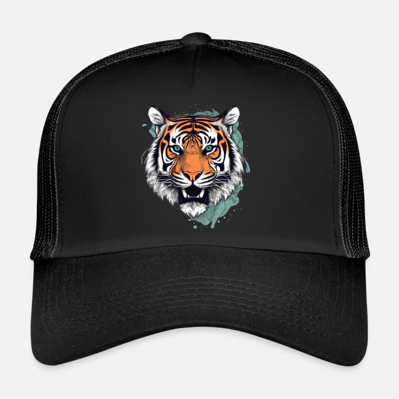 Tigre - Casquette trucker  - noir/noir