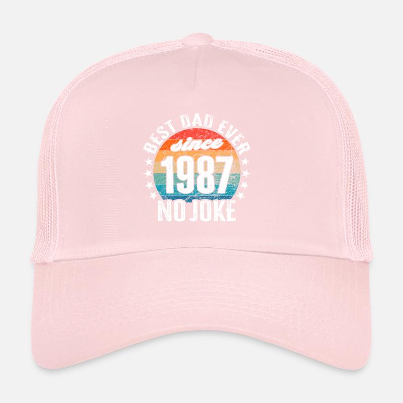 Bester Papa der Welt seit 1987 No Joke Trucker Cap