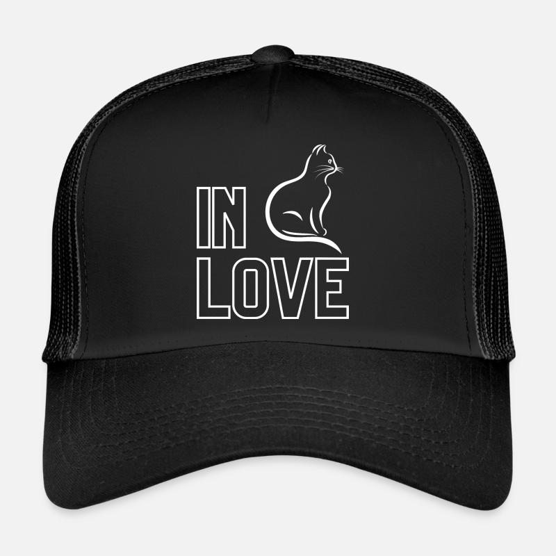 Chat amoureux Casquette trucker 