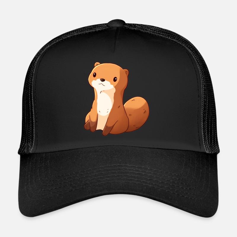 Mangouste - Casquette trucker  - noir/noir