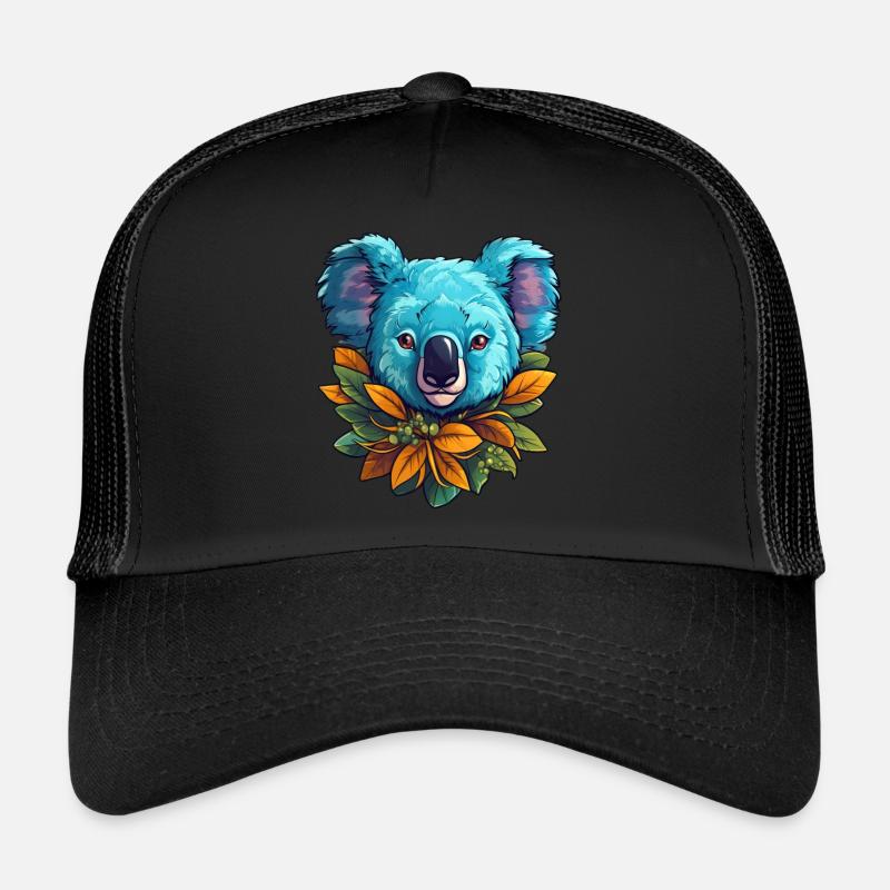 Süßer Koala mit Blättern Tier Australien Koala-Bär Trucker Cap