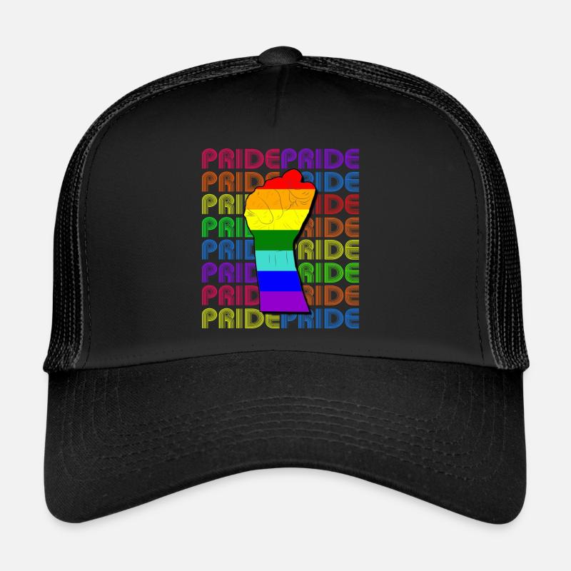 PridePride - Casquette trucker - noir/noir