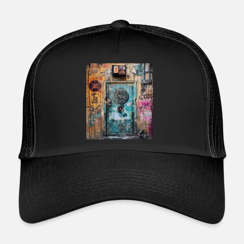 DER GEIST DER WALL STREET ART - Trucker Cap - Schwarz/Schwarz